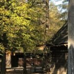Pohled ve skanzenu v Rožnově pod Radhoštěm