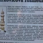 Popis na rozhledně ve Rožnově pod Radhoštěm