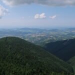 Pohled z Pusteven na okolní města a vesnice