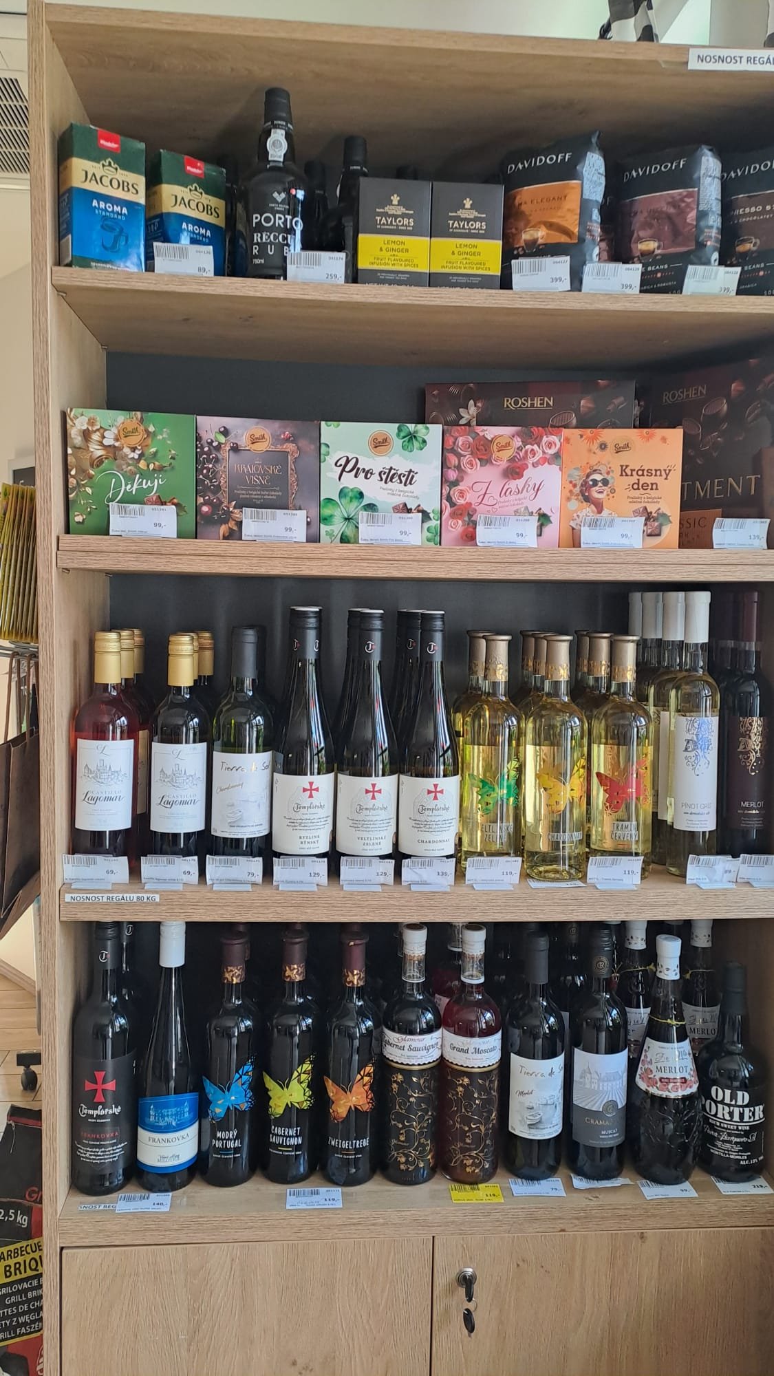 Prodej vín a bonbonier